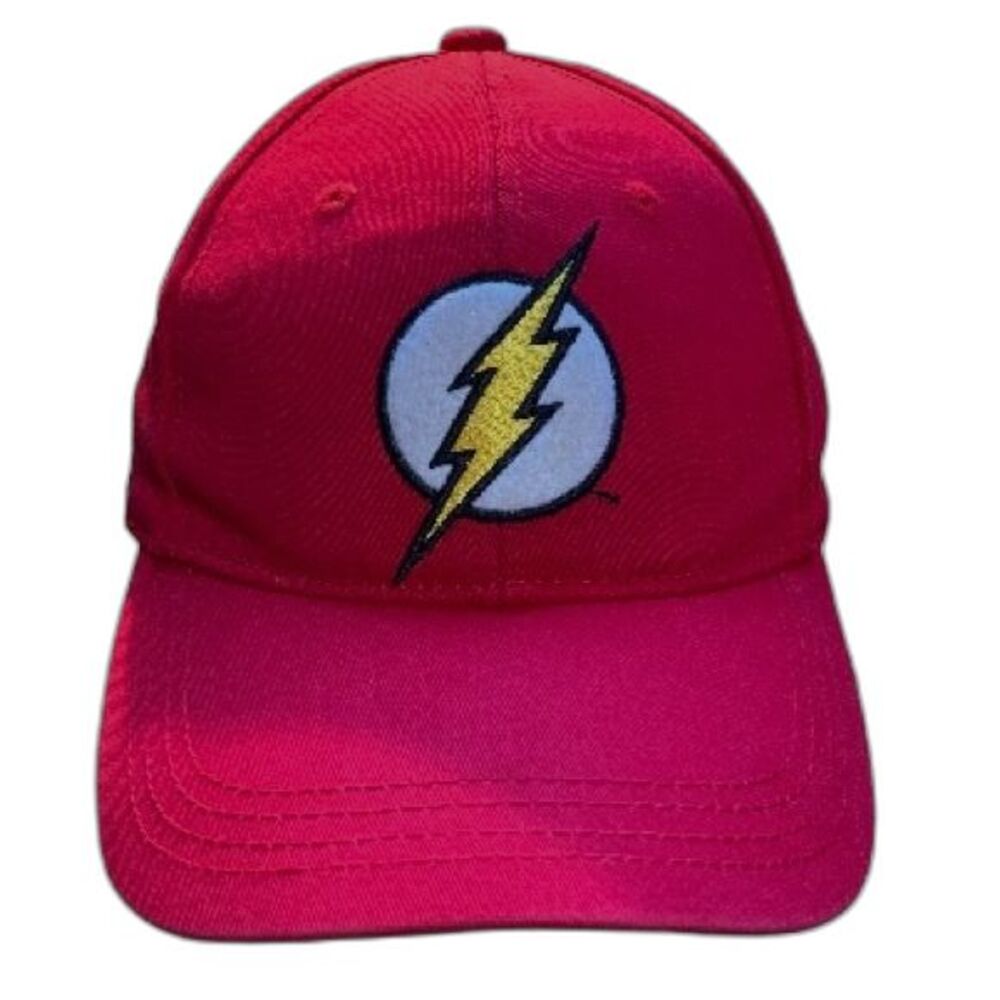 DC Comics The FLASH Licensed Embroidered Logo Cap Hat Red